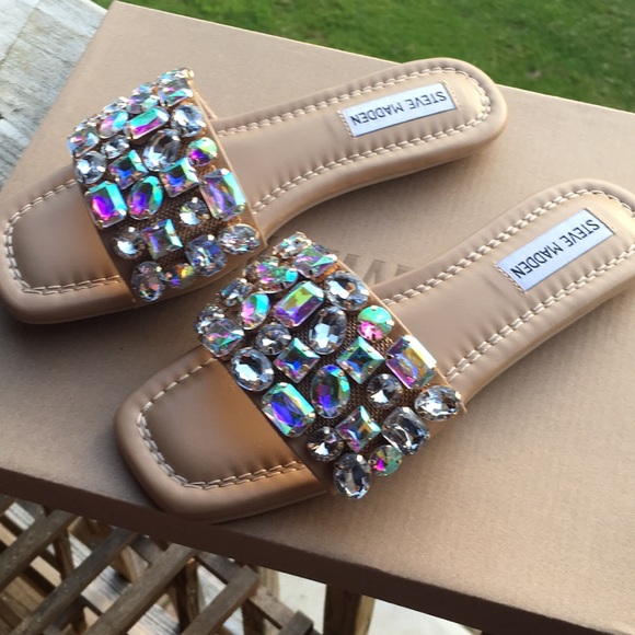 💕HP💎Steve Maddens Beautiful Crystal Stone Sli - Picture 2 of 16